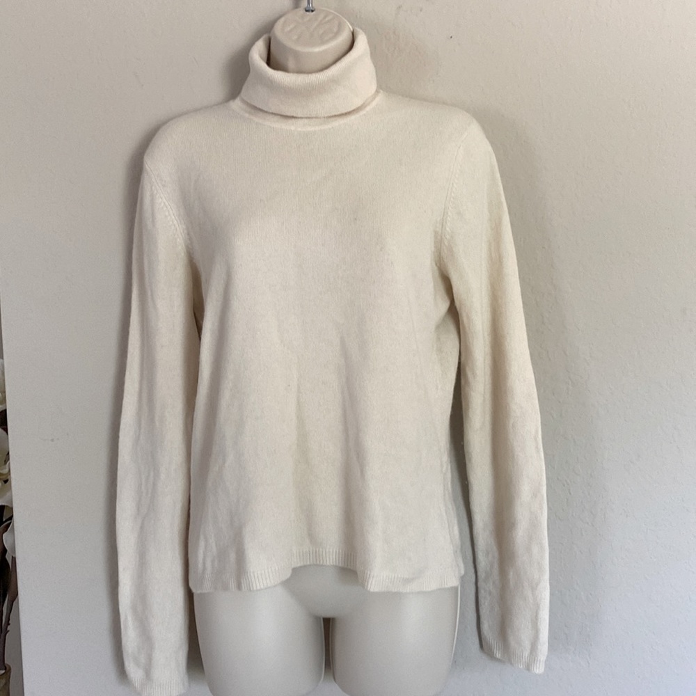 Lauren Ralph Lauren Turtle Neck 100% Cashmere Sweater Size M
